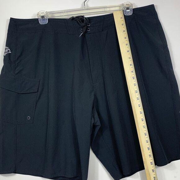 Honolua Mens 42 Boardshorts Black Swimming Bathing Suit Summer Sport Casual - Picture 4 of 10